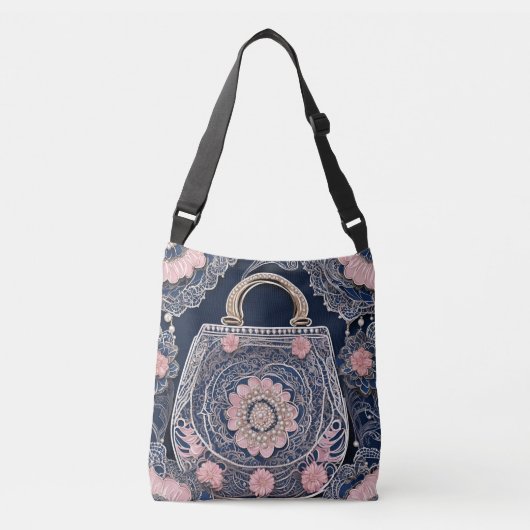 My Blue Purse AI-kunst Crossbody Tas (Voorkant)