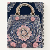 My Blue Purse AI-kunst Notitieboek (Achterkant)