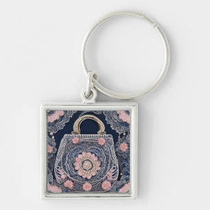 My Blue Purse AI-kunst Sleutelhanger