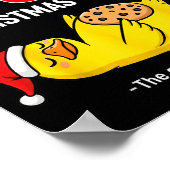 My Body Is 98% Christmas Cookies Funny Duck Pajama Poster (Hoek)