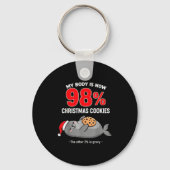 My Body Is 98% Christmas Cookies Funny Seal Pajama Sleutelhanger (Voorkant)
