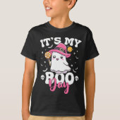 My Boo Day Schattige Halloween Verjaardag Ghost Bo T-shirt (Voorkant)