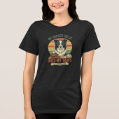 My Border Collie Does My Taxes Tri-Blend Shirt (Voorkant)