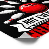 My Bowling Technique Funny Bowling Bowler Men Wome Poster (Hoek)