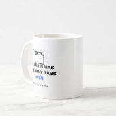 My Brain Has Too Many Tabs Open Funny Mug (Devant gauche)