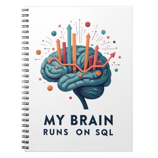 My Brain Runs on SQL Notitieboek (Voorkant)