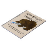 "My Camp Journal" Spiral Custom Journal Notebook (Côté gauche)
