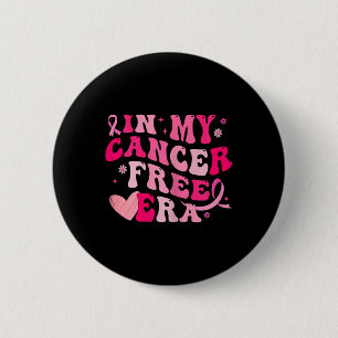 My Cancer Free Era Borstkanker Bewustzijn Survivo Ronde Button 5,7 Cm