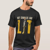 My Candles Are Lit Candle making Making candles T-shirt (Voorkant)
