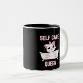 My Cat est une tasse de café Queen à deux tons pou (Devant droit)