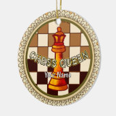 My Chess Queen Keramisch Ornament (Links)