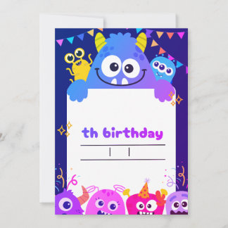 My child's birthday invitation card