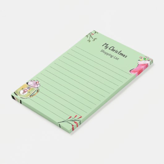 My Christmas List Post-it® Notes (Schuin)