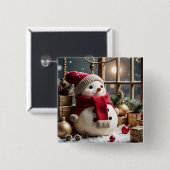 My Christmas Vierkante Button 5,1 Cm (Voorkant /achterkant)