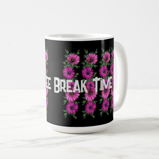 My Coffee Break Time Text Classic Coffee Mug (Devant droit)