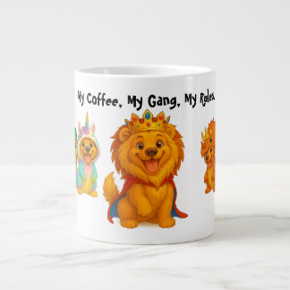 My Coffee My Gang My Rules Mok Funny Dog