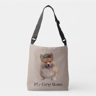 "My Corgi Queen" Welsh Corgi w Tiara Canvas tas