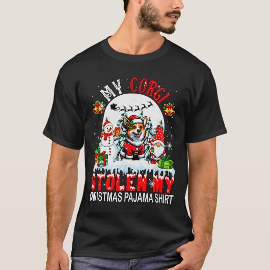My Corgi Stolen My Christmas Pajama Shirt Santa Do (Voorkant)