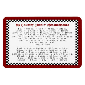 My Country Cookin' Metingen 6x4 Flex Magnet Magneet