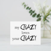 My Crazy aime votre carte postale folle (Debout devant)