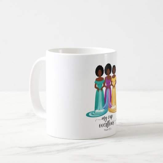 My Cup Overflows Scripture Mug Koffiemok (Voorkant links)
