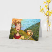 My Cup Runneth Over - Greeting Card Kaart (Gele Bloem)