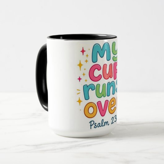 My Cup Runs Over Cute Combo Mug (Devant gauche)