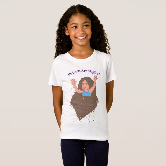 My Curls Are Magical Kids T-Shirt (Voorkant volledig)
