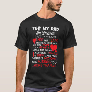 My Dad In Memories Poem Daughter Son Lost Father T-shirt