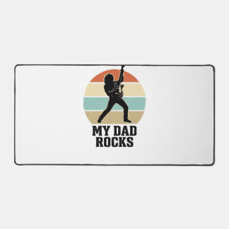 My Dad Rocks Vintage Guitar Sunset Shirt Design_1