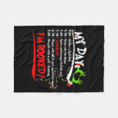My Day I'm Booked Christmas Schedule Time  Fleece Deken (Voorkant (Horizontaal))