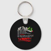 My Day I'm Booked Christmas Schedule Time Sleutelhanger (Voorkant)