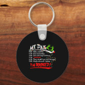 My Day I'm Booked Christmas Schedule Time Sleutelhanger (Voorkant)
