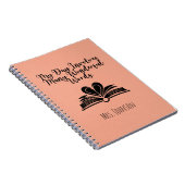 My Day Involves Many Wonderful Words Educator Notitieboek (Rechterzijde)