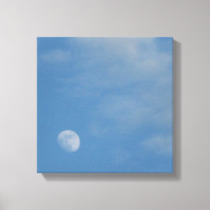 My Daytime Moon - Premium Wrapped Canvas Gloss Afdruk