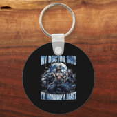 My Doctor Said I'm Morbidly A Cool Funny Werewolf  Sleutelhanger (Voorkant)