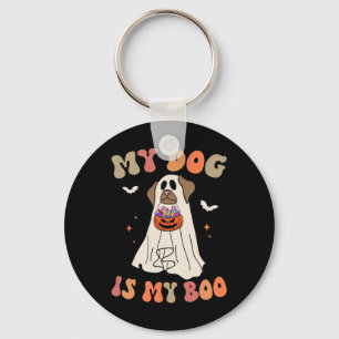 My Dog is My Boo Ghost Spooky Halloween Hondenlief Sleutelhanger