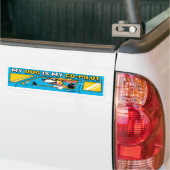 My Dog Is My Co-Pilot Funny Bumper Sticker (Sur camion)