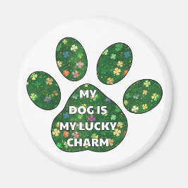 My Dog is my lucy charm Magneet