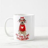 My Dog Is My Valentine Dalmatian Heart Gles Bow Do Koffiemok (Links)