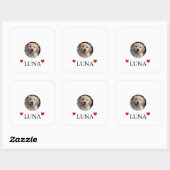 My Dog Personalized Photo & Name Stickers (Vel)