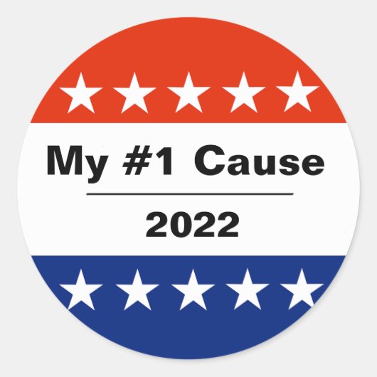 My Election Issue 2022 Classic Round Sticker (Devant)