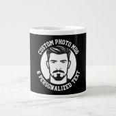 My Face on a BLACK Custom Giant Mug Extra Grote Beker (Voorkant)