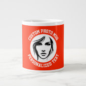 My Face on a BRIGHT RED Custom Giant Mug (Devant)