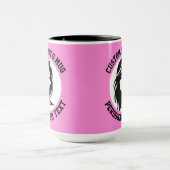 My Face on a CARNATION PINK Large Custom Combo Mug (Centre)