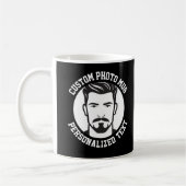 My Face on a Custom Mug BLACK (Gauche)