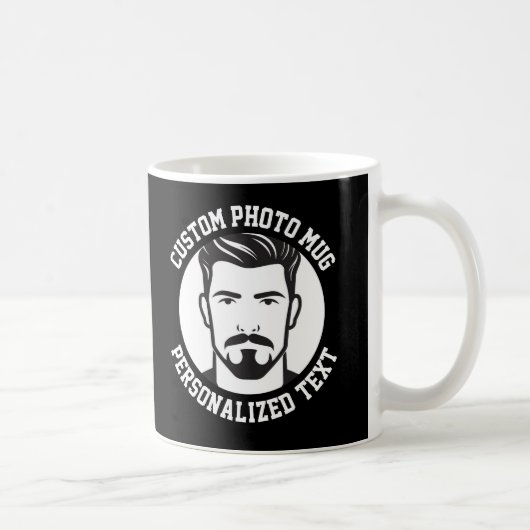 My Face on a Custom Mug BLACK (Droite)