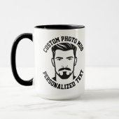 My Face on a Large Custom Combo Mug COLLEGE Text Mok (Links)