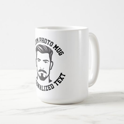 My Face on a Large Custom Mug (Devant droit)