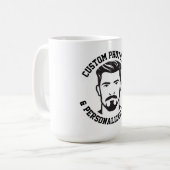 My Face on a Large Custom Mug (Devant gauche)